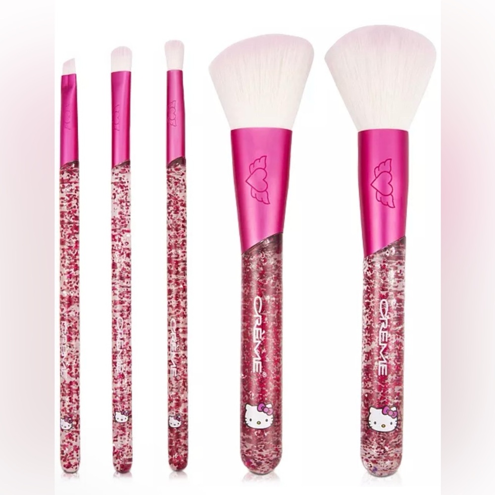 The Crème Shop Hello Kitty Luv Wave Brush Set - Limited Edition Set of 5 - Picture 2 of 2